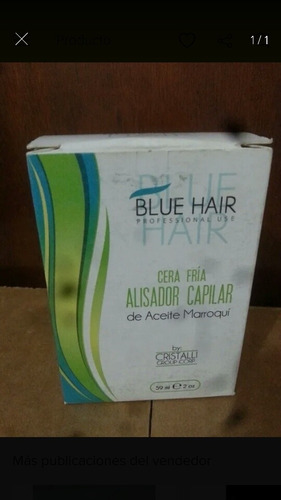 Blue Hair Cera Fría Alisador Kpilar Con Aceite Marroquí