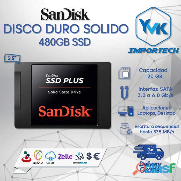 Disco Duro Solido 480GB SSD