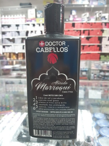 Doctor Cabellos. Alisado Marroquí. Cera Fría. 500cm 5