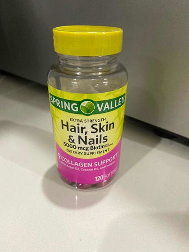 Hair Skin Nails Biotin Colágeno Importado Made In Usa