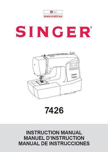 Manual Maquina De Coser Singer  En Eng-fr-es 84p