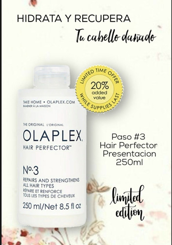 Olaplex Paso 3 Edicion Limitada 250ml. Tienda Ccs