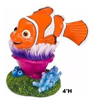 Penn Plax Adorno Resina Nemo En Anemona, 10 Cms