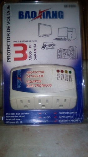 Protector De Voltaje 3 En 1 Para Equipos Electrónicos 110v