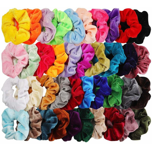 Scrunchies Colitas Moñeras Para El Cabello Pulsera Velvet