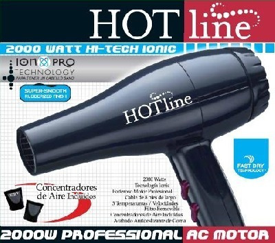 Secador Hot Line Ion Pro Negro Tienda Física
