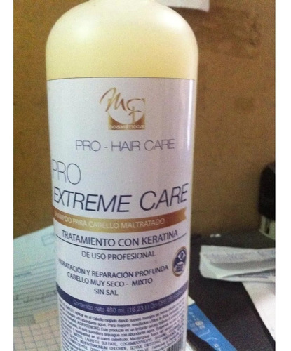 Shampoo Cabello Maltratado Con Keratina Pro Hair Care 480 Ml