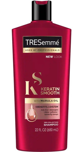 Shampoo Keratin Smooth Tresemme Profesional Aceite Marula