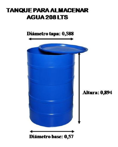 Tanque De Agua De 208 Lts