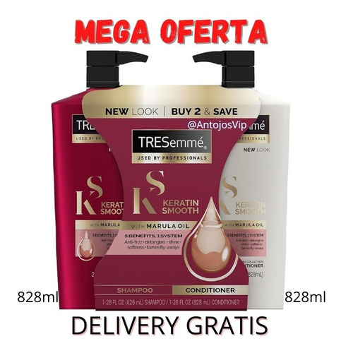 Tresemme Smooth Keratin Profesional Mega Oferta Original