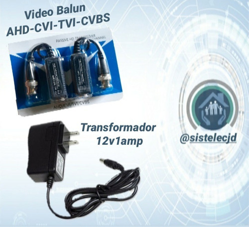 Video Balun - Par Para Camaras Cctv