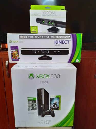 Xbox  Gb, Con Kinect, Zoom Y Carpeta De Juegos