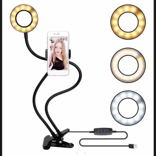 Aro Led Selfie Ring Light Lampara Con Soporte Para Teléfono