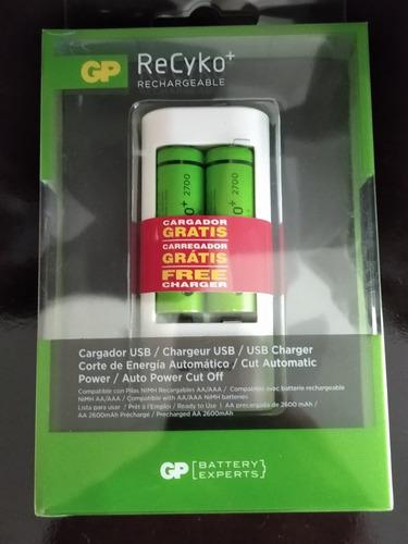 Baterías Doble Aa Recagables 2700mah Gp