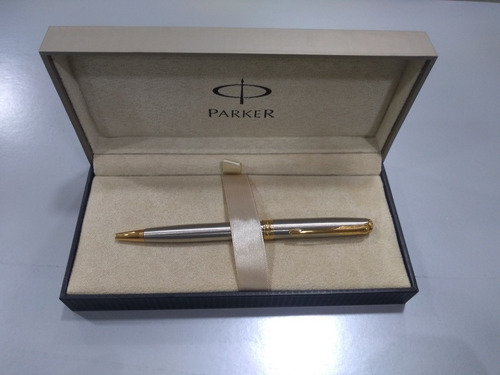 Bolígrafo Parker Modelo Sonnet. Cromado Con Clip Dorado