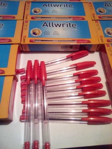 Bolígrafos Allwrite Rojos X 12 En Ofertta Solo 2 $ Cada
