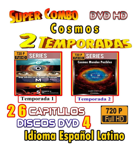 Cosmos Documentales Combo 2 En 1. Hd 720p Latino
