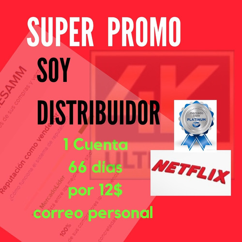 Cuentas Neflix Original Plan Premiun Hd 4k Correo Personal