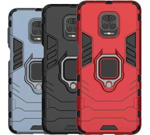 Forro Redmi Note 9/9s/9pro, Armor Case, Anillo Magnético.