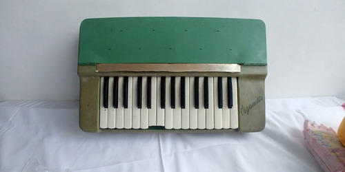 Piano Organo Antiguo Vintage Hohner Verde Menta