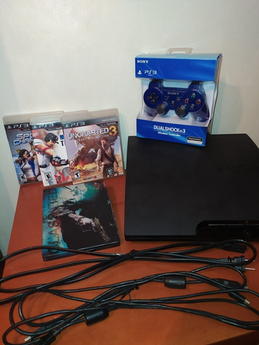 Ps3+ 4 Juegos + Control (nunca Abierto)+ 2 Cargadores+ Hdmi