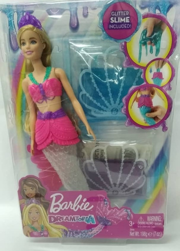 Barbie Muñeca Dreamtopia Con Slime Para Su Cola