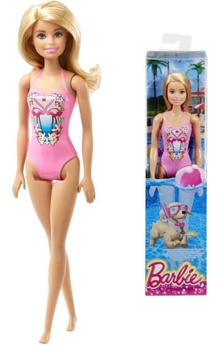 Barbie Playera Piscina Original Mattel