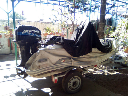 Bote Inflable Ab 330 Con Motor Mercury Y Trailer