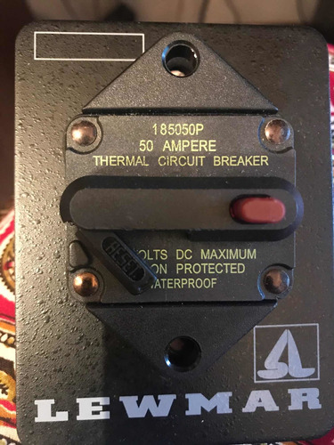 Breaker Uso Marino 50 Amp. Marca Lewmar. Nuevo