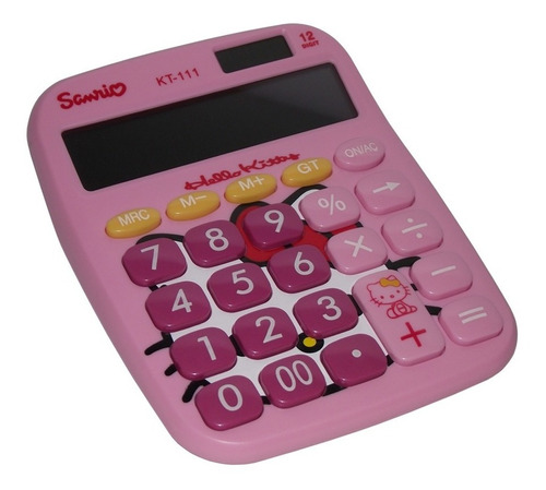 Calculadora Hello Kitty Solar De 12 Digitos Kt-111 W9