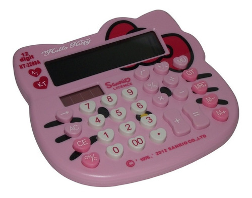 Calculadora Hello Kitty Solar De 12 Digitos Kt-a W9