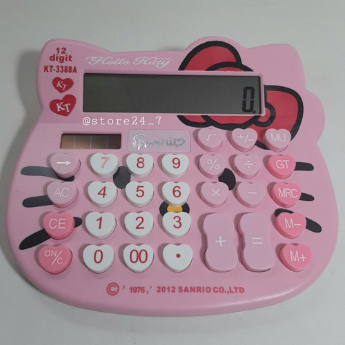 Calculadora Hello Kitty Solar Y Pila