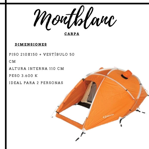 Carpa Acadia Montblanc