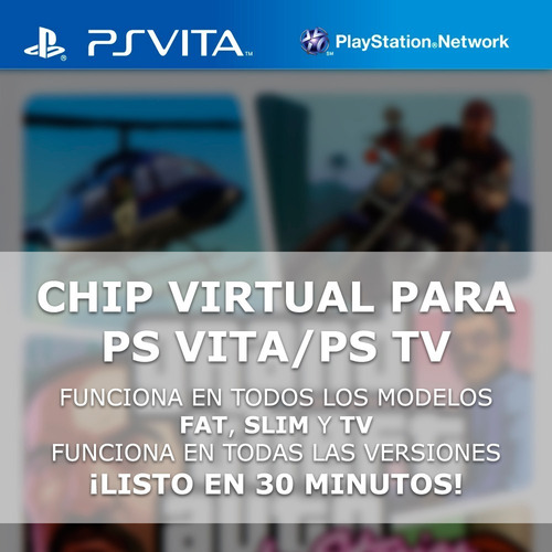 Chip Virtual Para Playstation Vita/tv + 4 Regalos