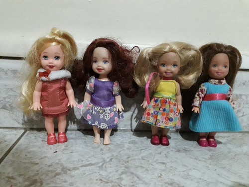 Combo De Muñecas Kelly, Barbie De Mattel, Origniales