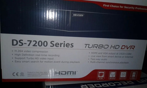 Dvr Camaras Hikivision Ds  Series 16 Canales Turbo Hd