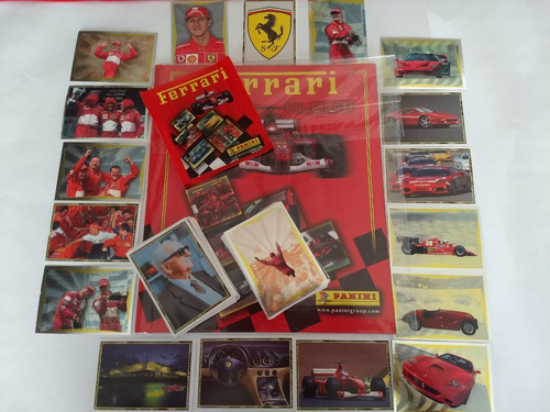 Ferrari Set Completo Barajitas + Album Panini 10v