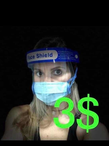 Máscara Careta Protector Facial Face Shield Covid19