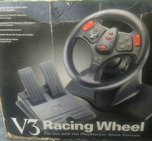 Volante 3 Racing Wheel Para Play 1 Y 2