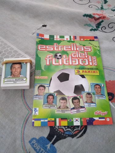 Álbum Mini Con Barajitas Stars Futbol  Kellogs Lea