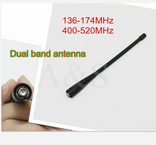 Antena Para Radios Dual Band Uhf Vhf Baofeng 888s