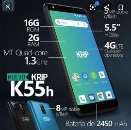 Celular Krip K55h, Nuevo