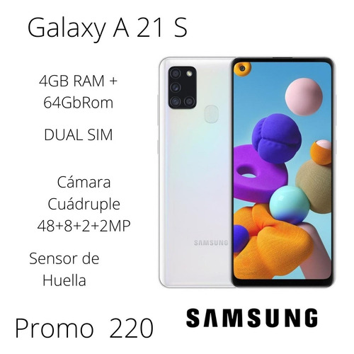 Celular Samsung A21s 64gb 4ram Sensor De Huella Nvo