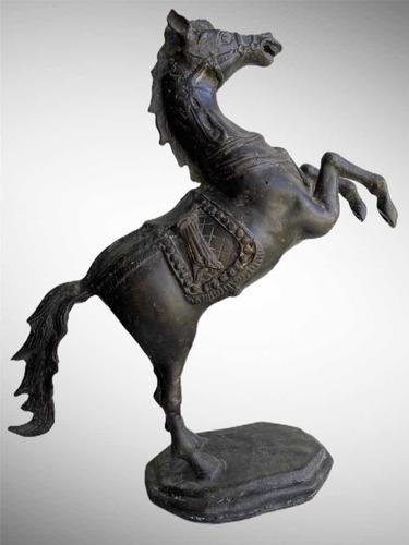 Escultura De Bronce Caballo Adorno Figura Equino