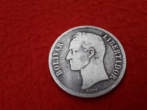 Fuerte De Plata Moneda De Colección 1886 25 Grms Siglo Xix