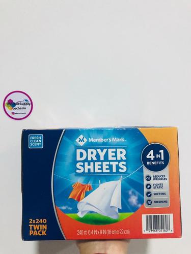 Hojas Suavisantes De Ropa Para La Secadora Dryer Sheets