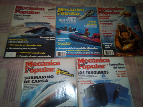 Mecanica Popular Coleccion Autos Que Vuelan. Submarinos.