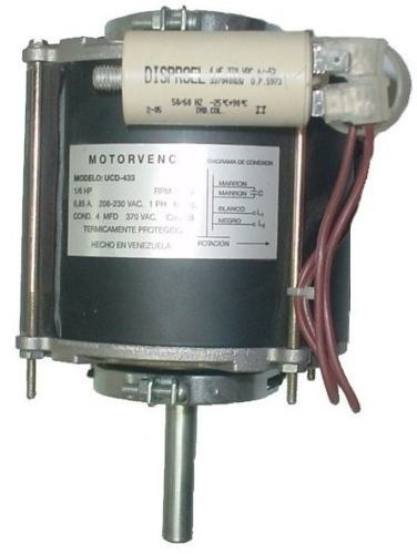 Motor 1/6hp 1eje 220v Ucd-433 Motorvenca 