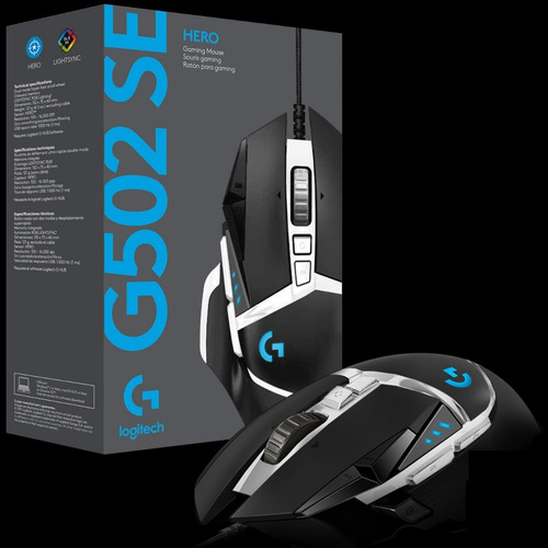 Mouse Raton Gamer Logitech G502 Hero Se 11 Botones dpi