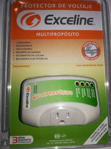 Protector Multiproposito 120v Enchufable Exceline